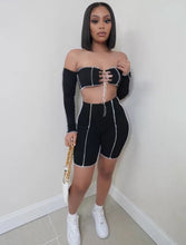 Load image into Gallery viewer, Don't Even Know Biker Short Set - TheSecretClosetCollection