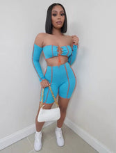 Load image into Gallery viewer, Don't Even Know Biker Short Set - TheSecretClosetCollection